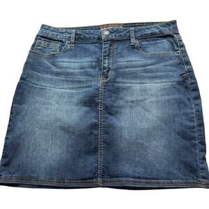 Bit & Bridle Denim Jean Skirt Size 6 Equestrian Horse Prairie Cowgirl Ranch